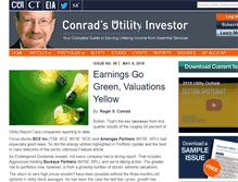 Tablet Screenshot of conradsutilityinvestor.com